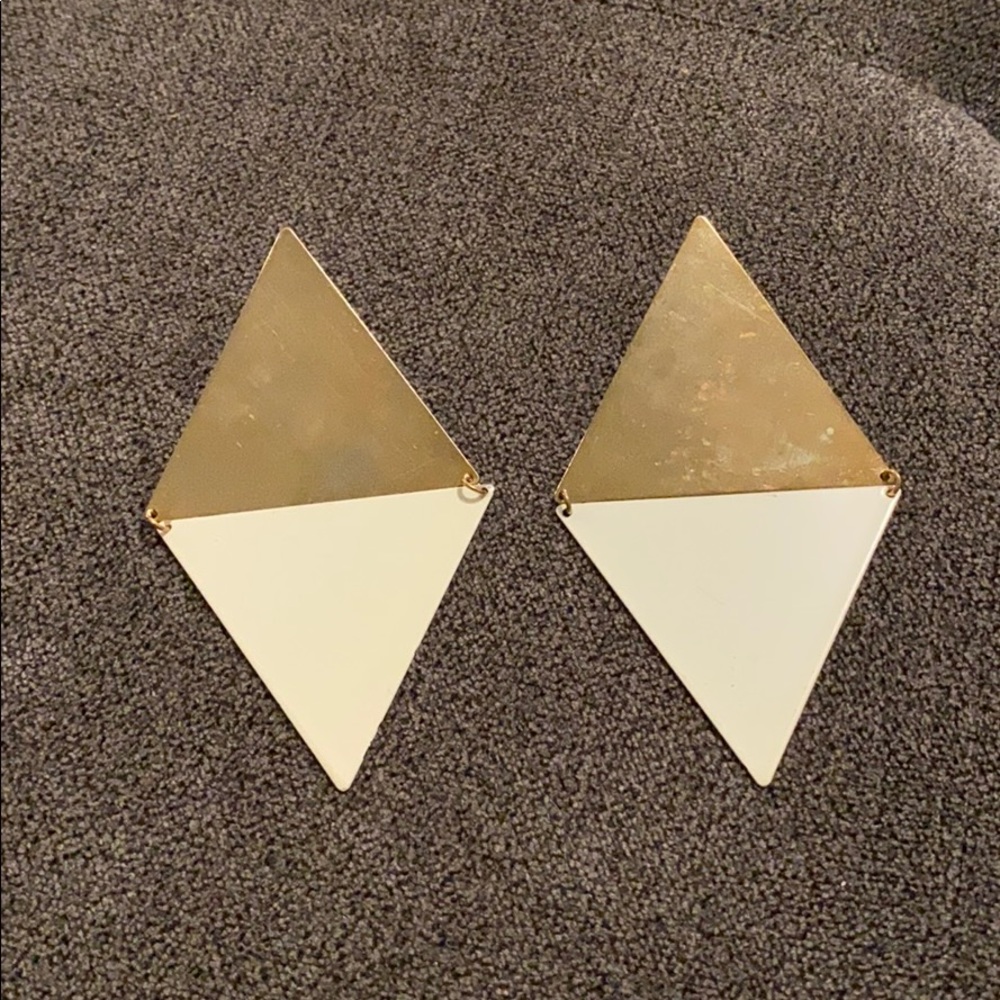 Chunky Diamond Shaped Earrings